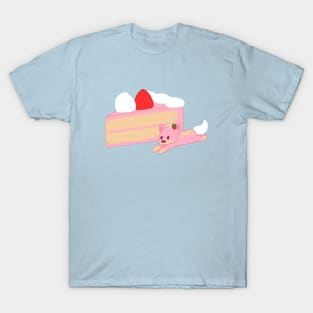 strawberry cake dog T-Shirt